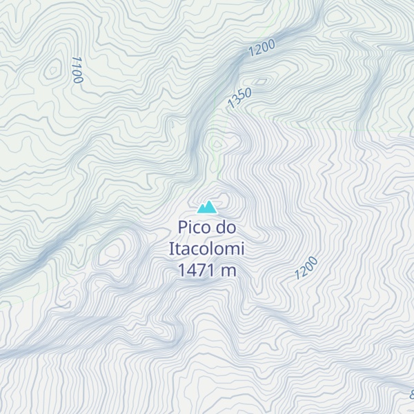 Map of Pico do Itacolomi