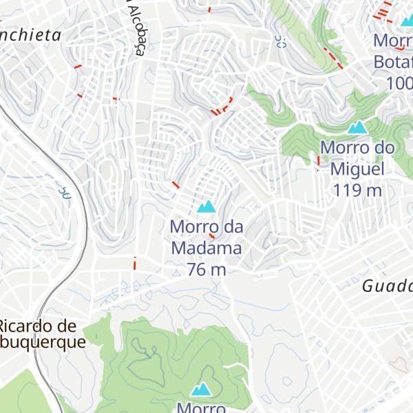 Map of Morro da Madama