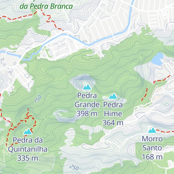 Map of Pedra Grande