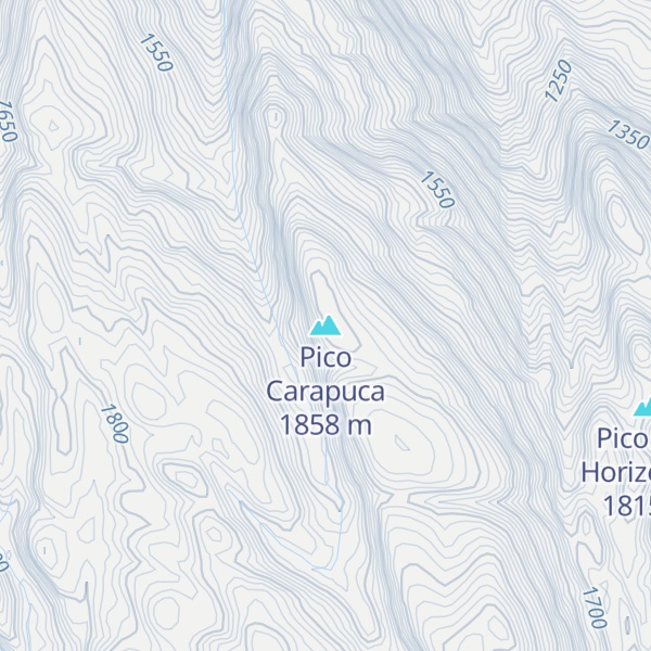 Map of Pico Carapuca