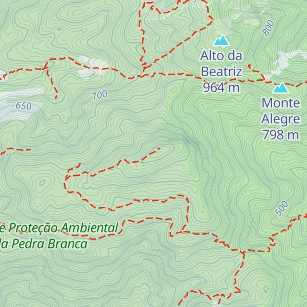 Map of Pico da Pedra Branca