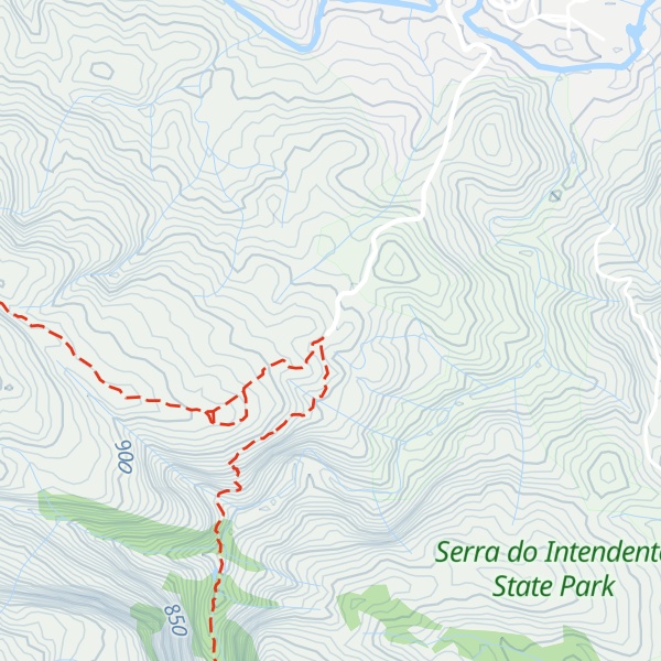 Map of Tabuleiro (travessia Lapinha x Tabuleiro)