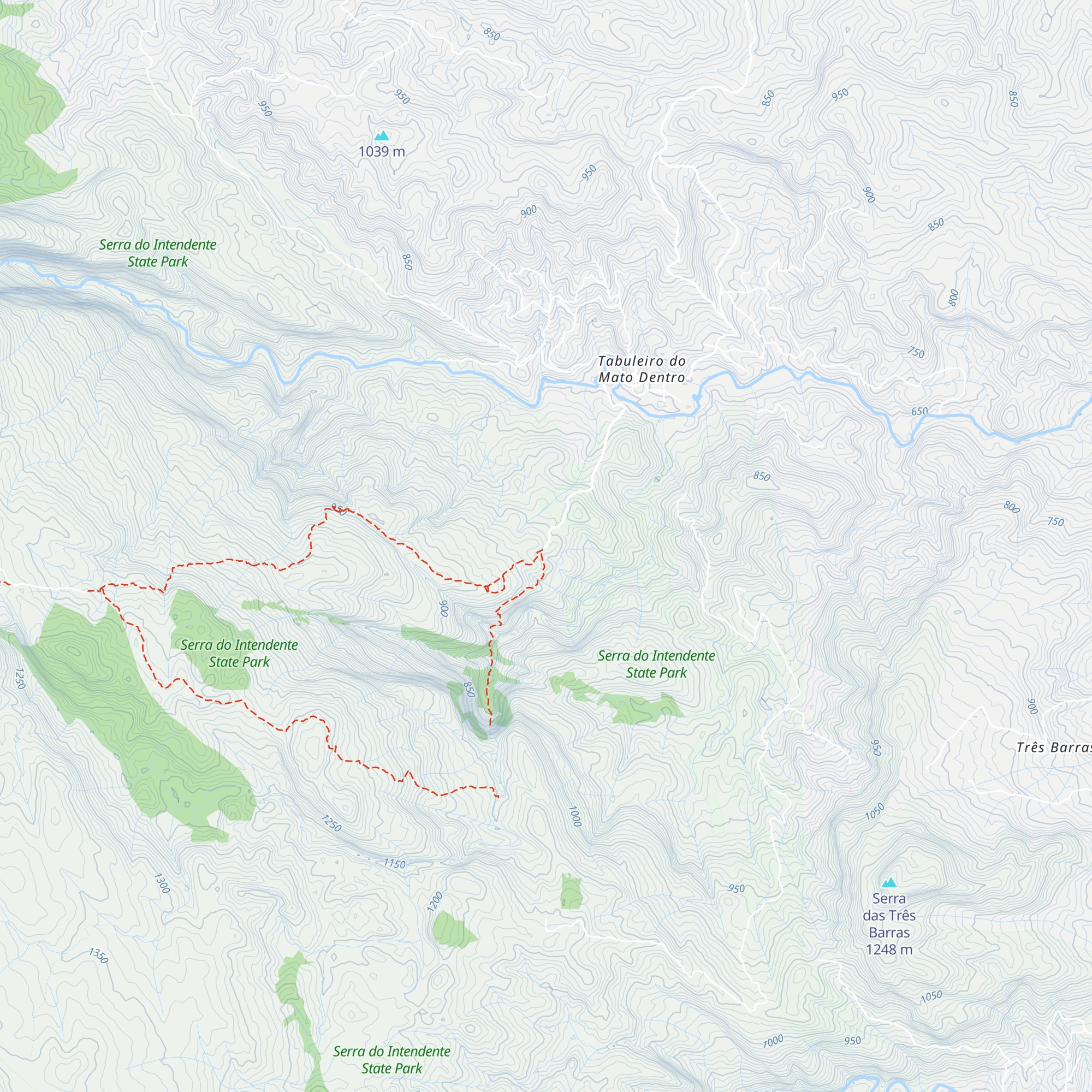 Tabuleiro (travessia Lapinha x Tabuleiro) map