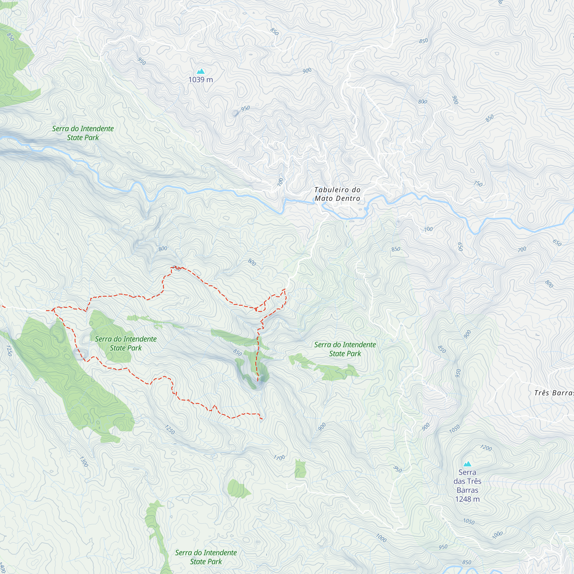 Tabuleiro (travessia Lapinha x Tabuleiro) map