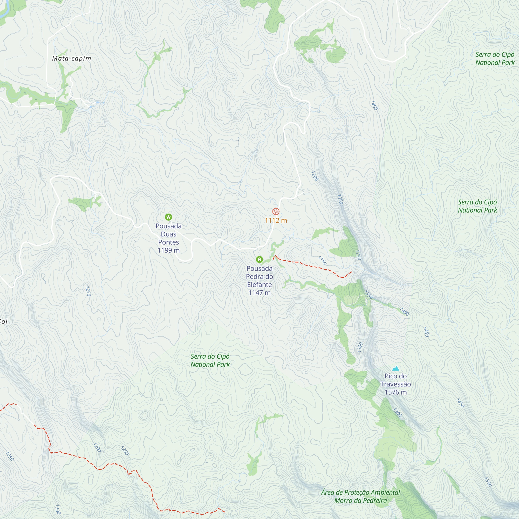 Pousada Pedra do Elefante map