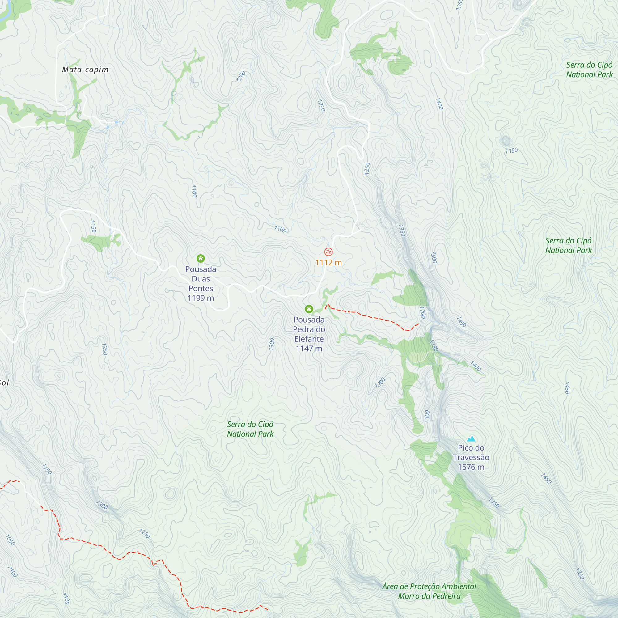 Pousada Pedra do Elefante map