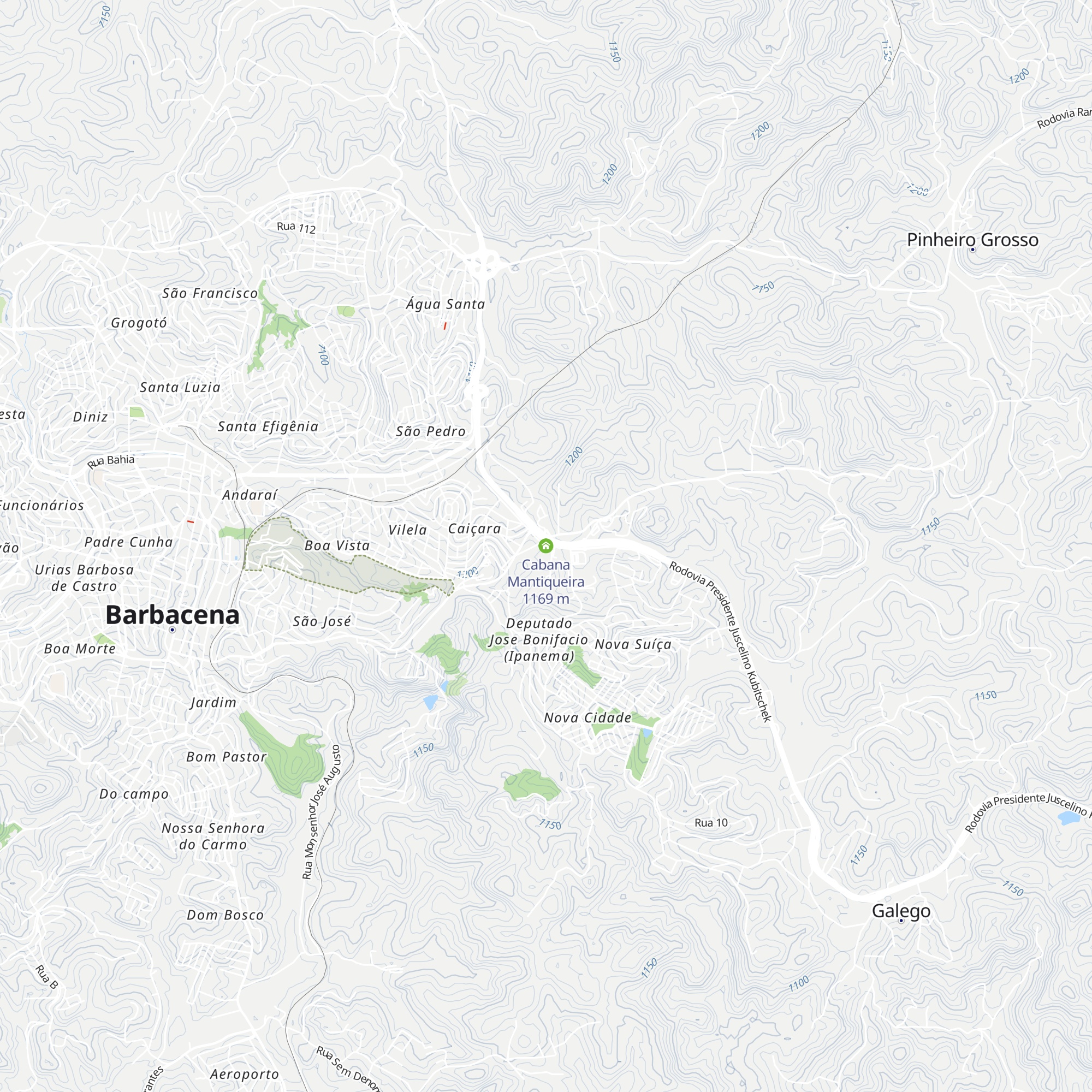 Cabana Mantiqueira map