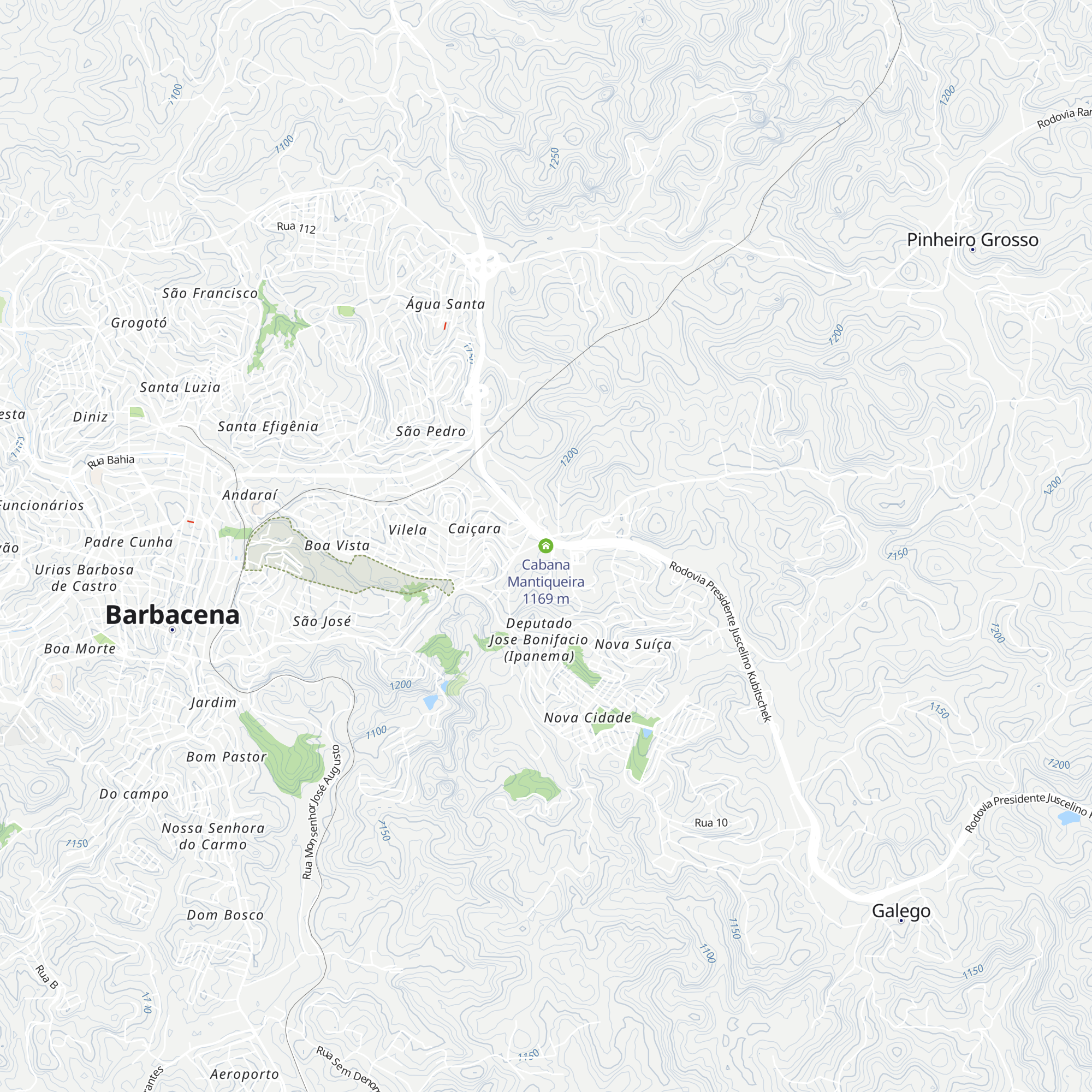 Cabana Mantiqueira map
