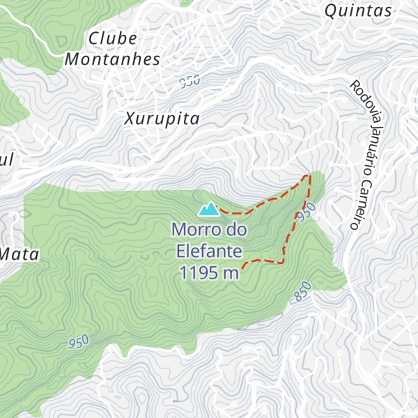 Map of Morro do Elefante