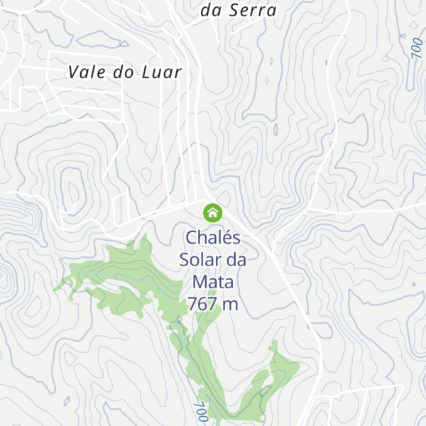 Map of Chalés Solar da Mata