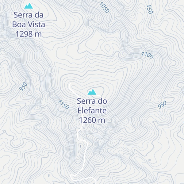Map of Serra do Elefante
