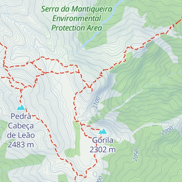 Map of Pico da Cara de Gorila