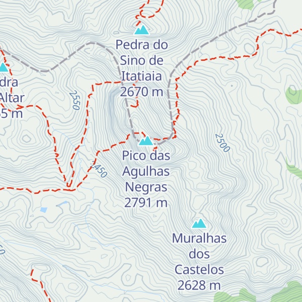 Map of Agulhas Negras Sul