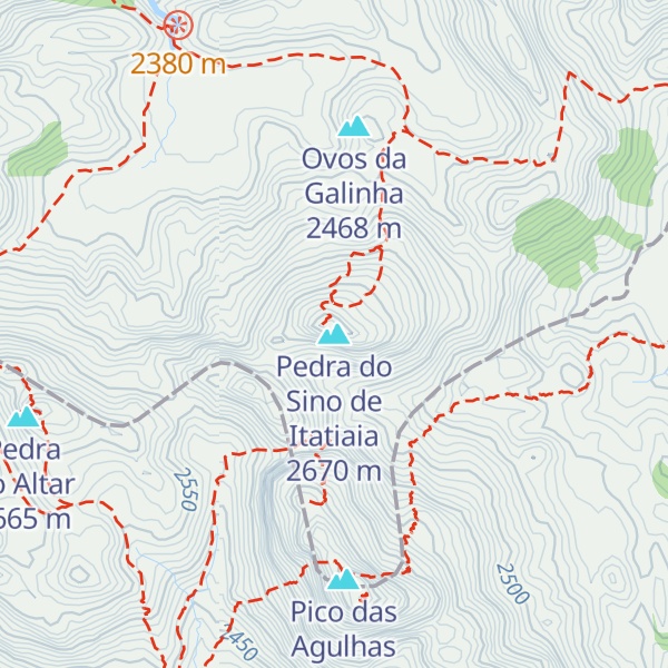 Map of Pedra do Sino de Itatiaia
