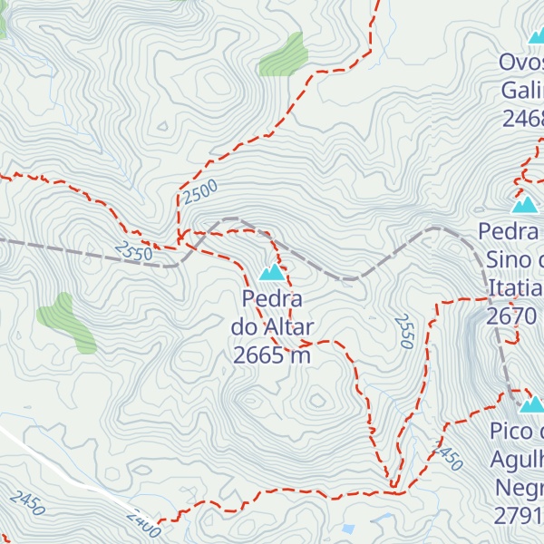 Map of Pedra do Altar