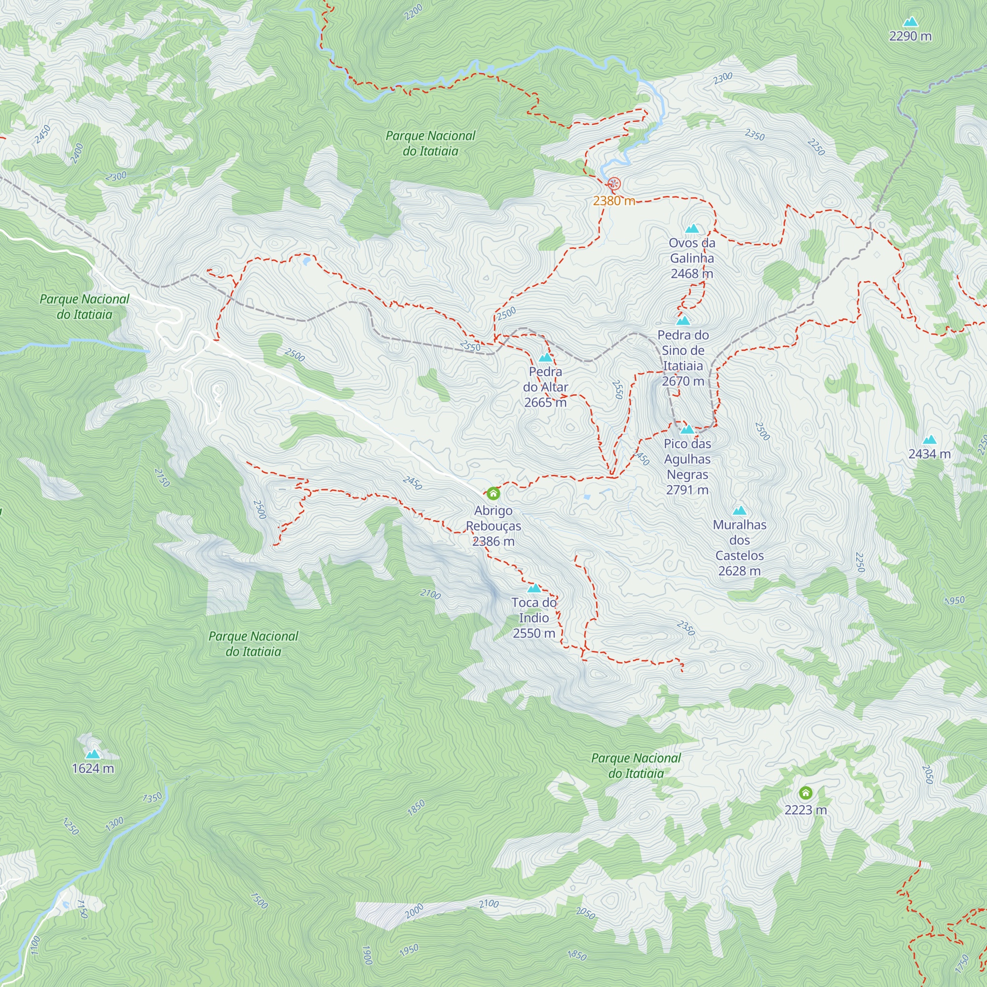 Abrigo Rebouças map