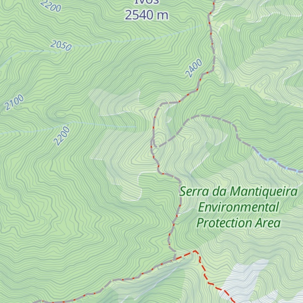 Map of Pico dos Três Estados