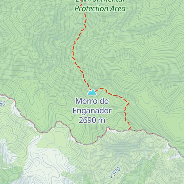 Map of Morro do Enganador
