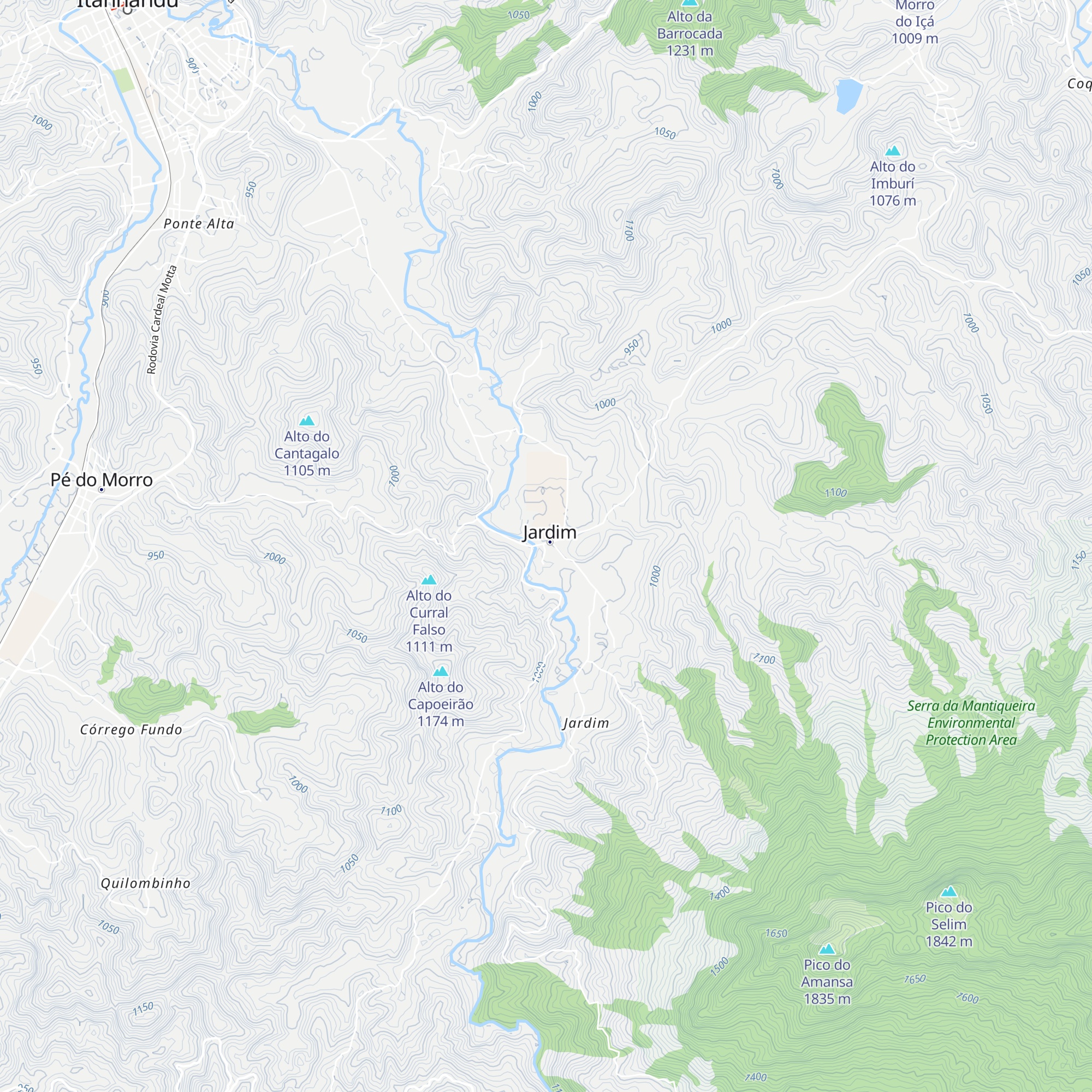 Solarium Mantiqueira map