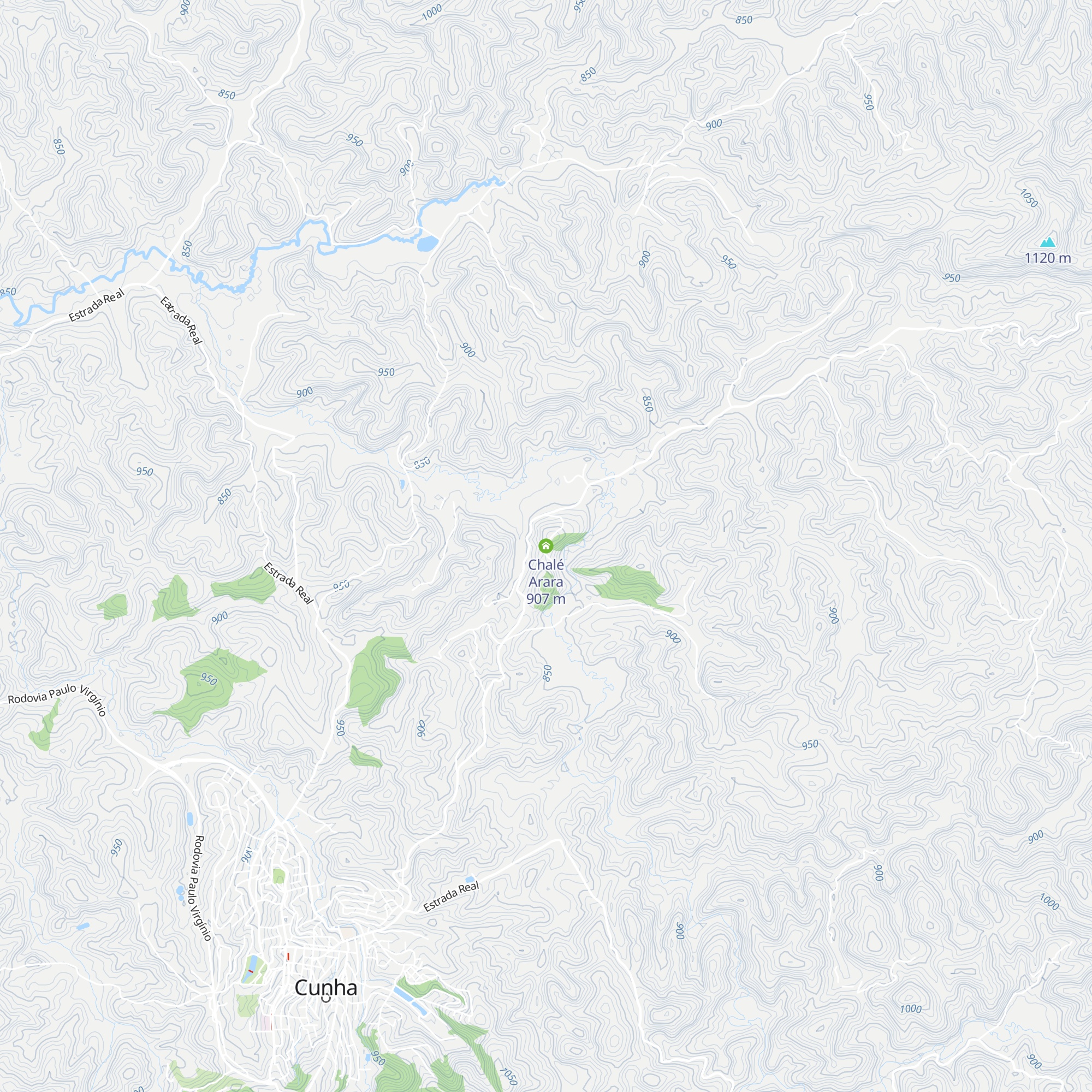 Chalé Arara map