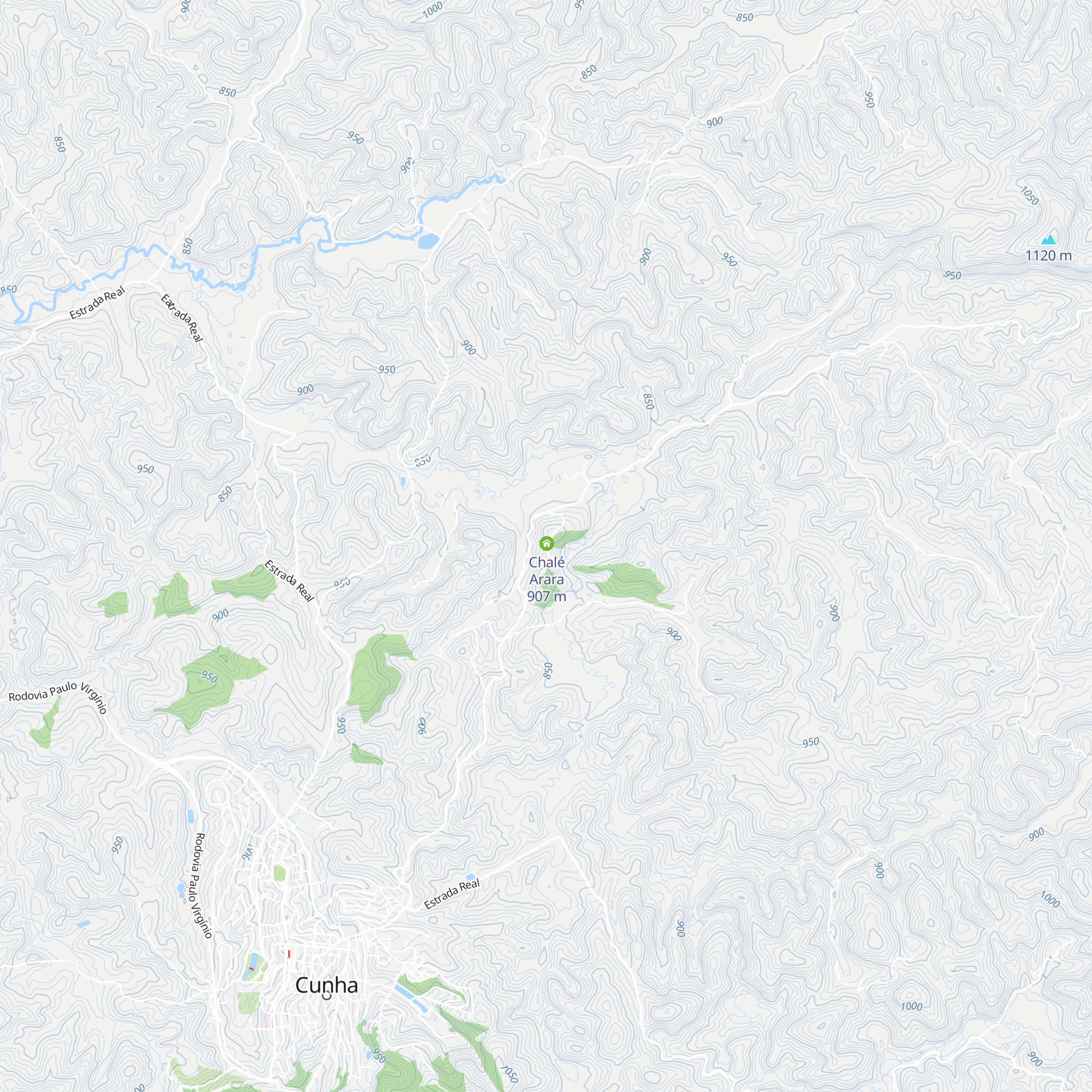 Chalé Tucano map