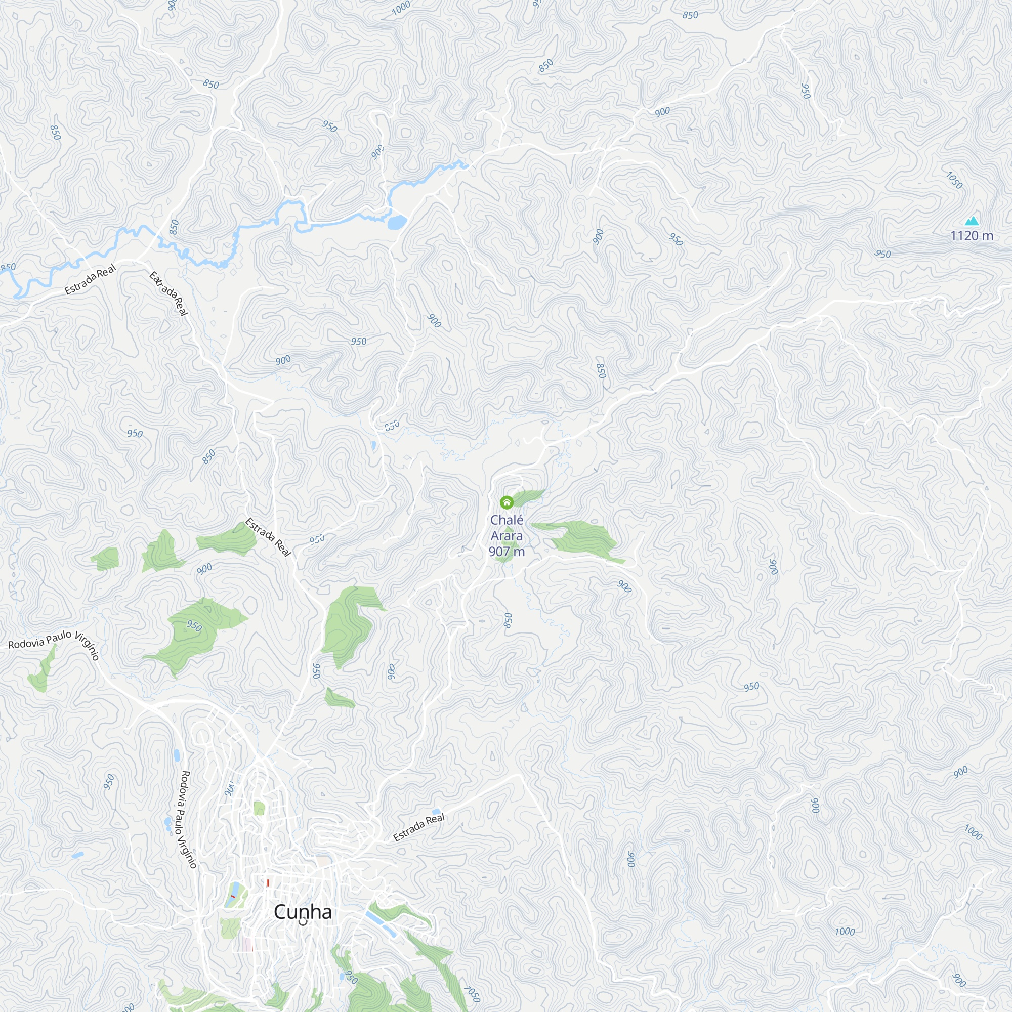 Chalé Sabiá map