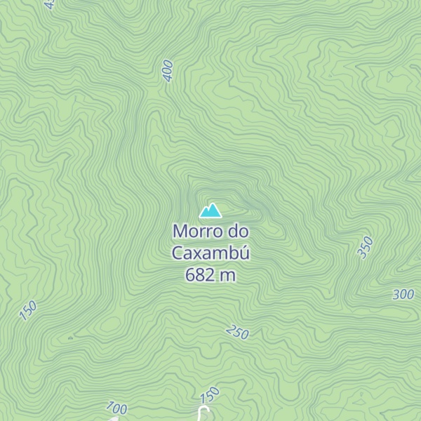 Map of Morro do Caxambú