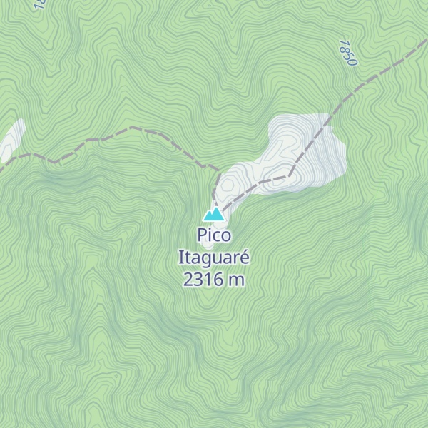Map of Pico Itaguaré
