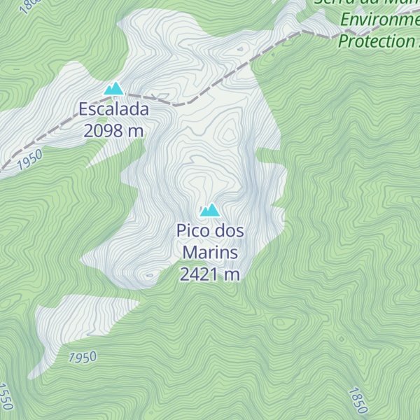 Map of Pico dos Marins