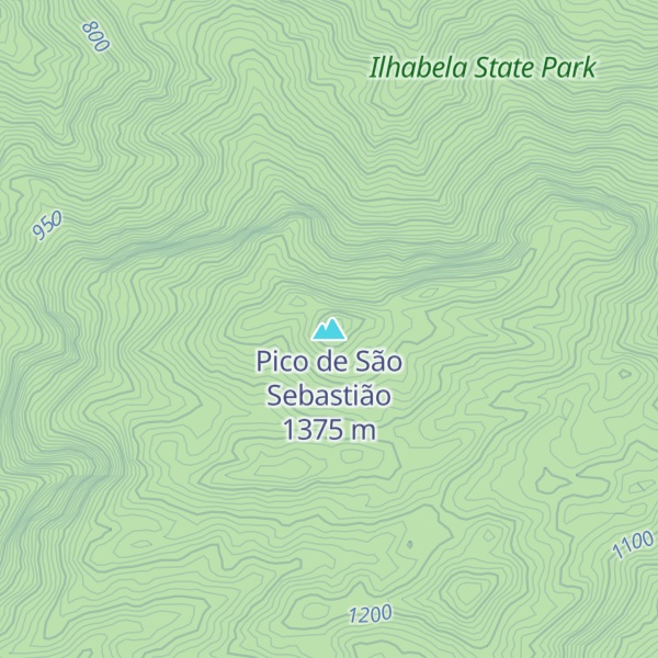 Map of Pico de São Sebastião