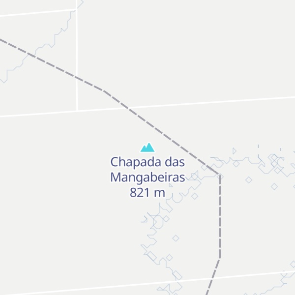 Map of Chapada das Mangabeiras
