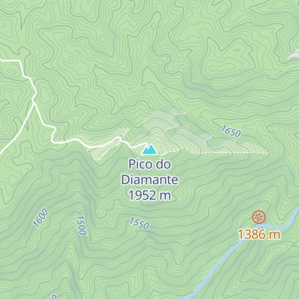 Map of Pico do Diamante