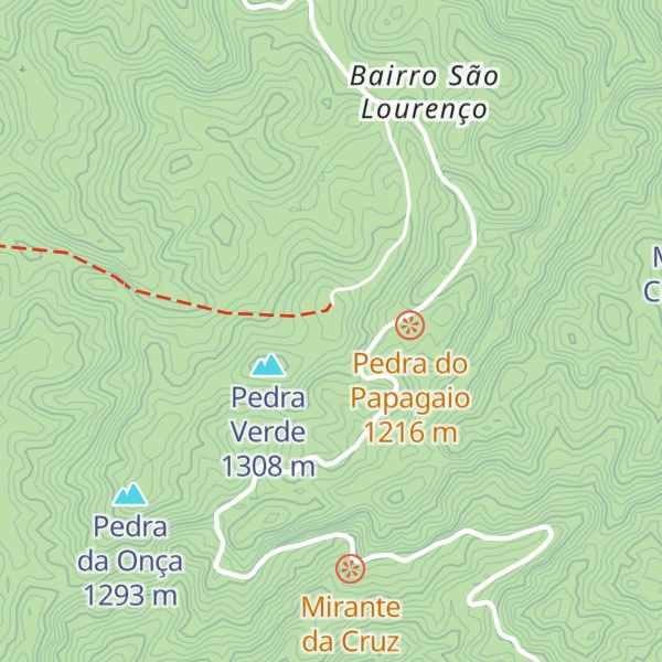 Map of Pico do Papagaio