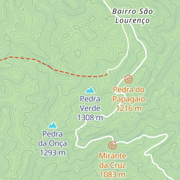Map of Pedra Verde