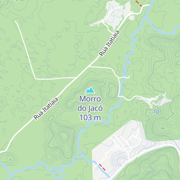 Map of Morro do Jacó