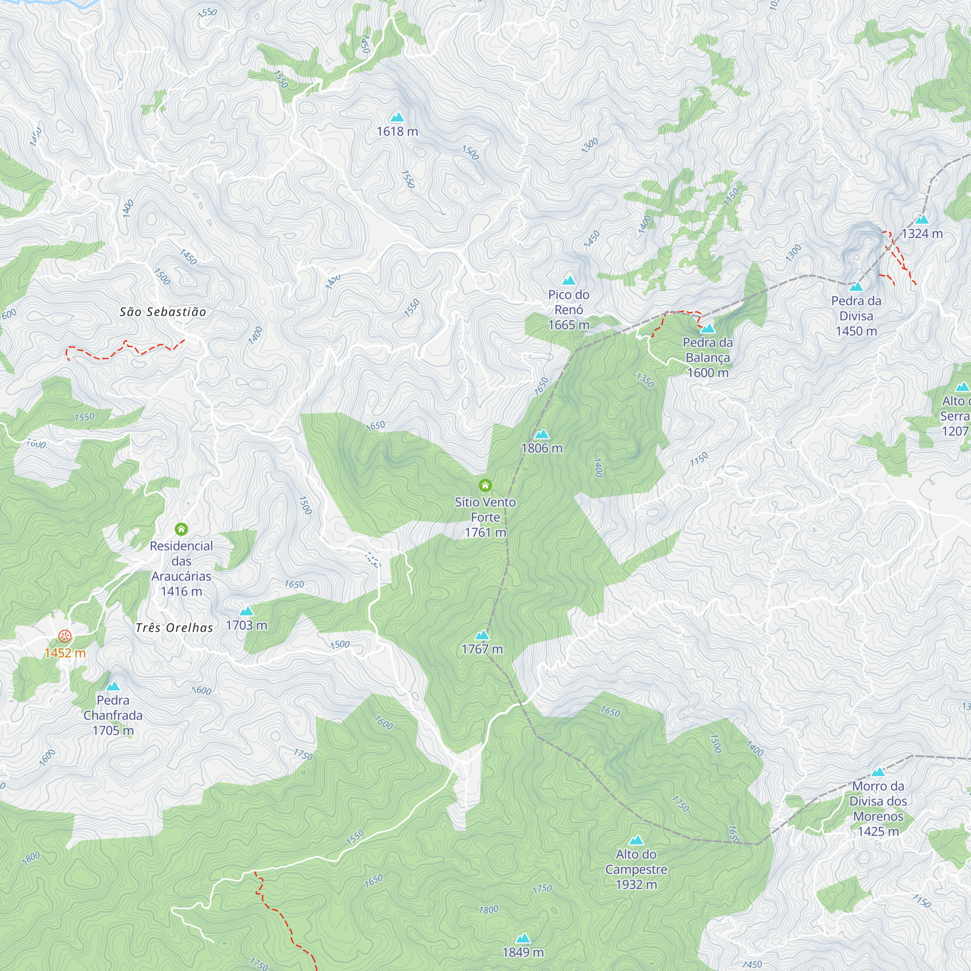 Sítio Vento Forte map