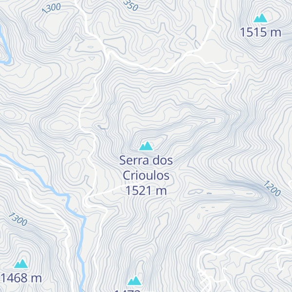 Map of Serra dos Crioulos