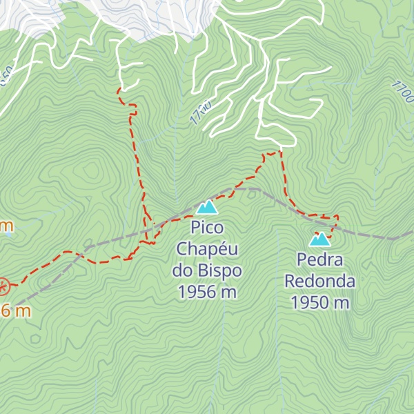Map of Pico Chapéu do Bispo