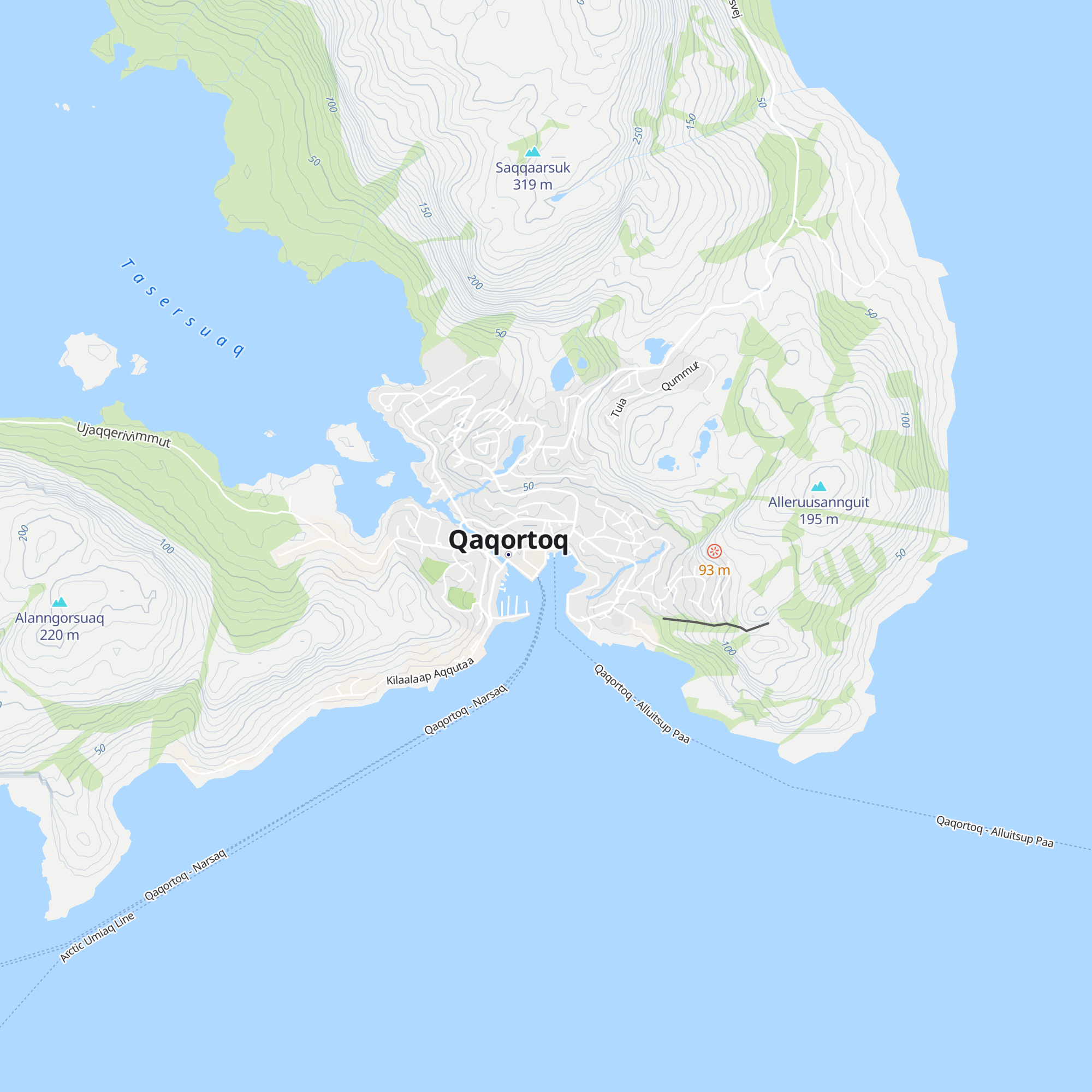 Greenland Sagalands map