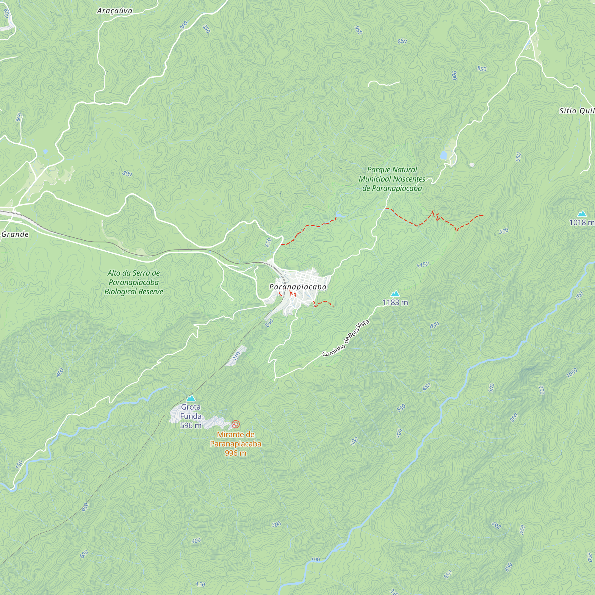 Centro de Visitantes Parque Nascentes de Paranapiacaba map
