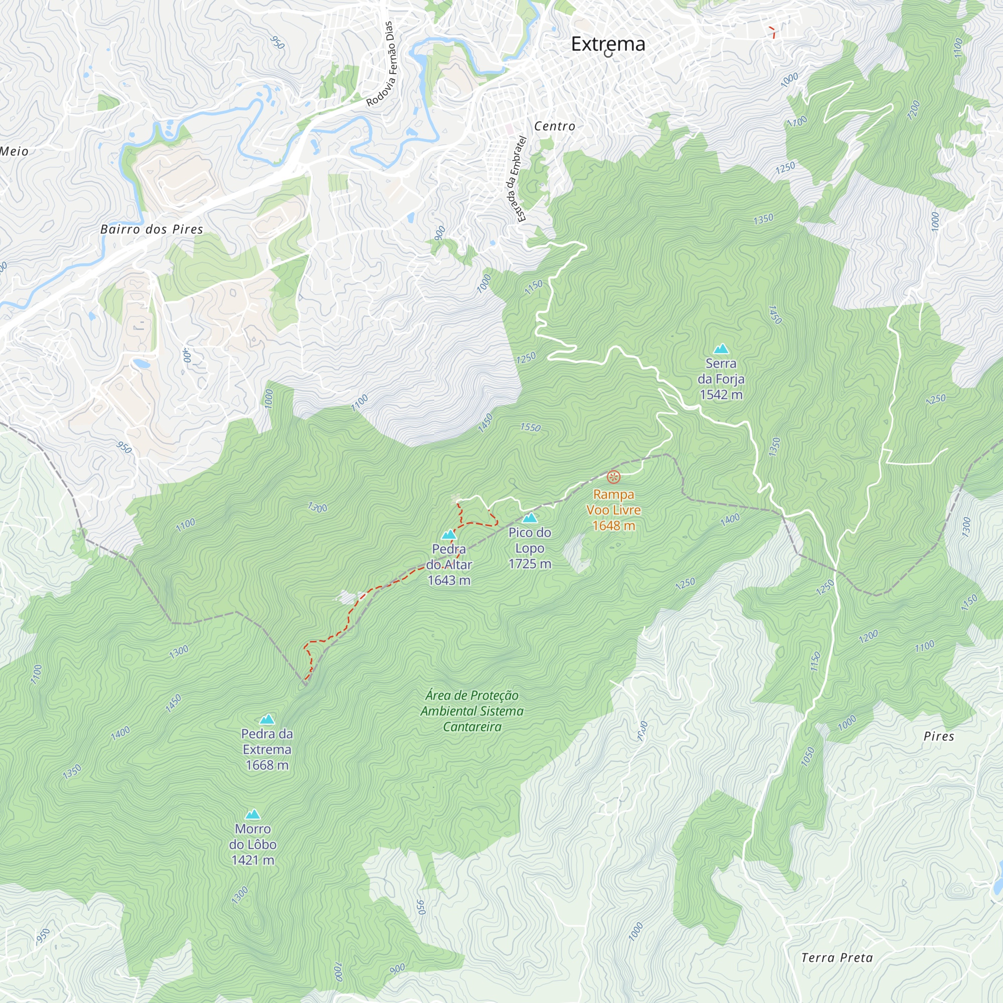 Pousada Brumas da Serra map