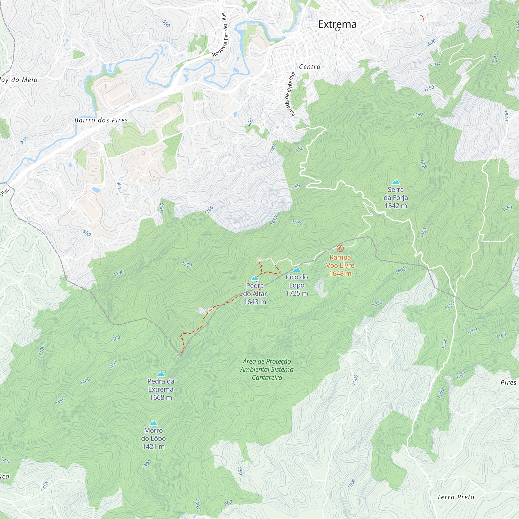 Pousada Céu da Mantiqueira map