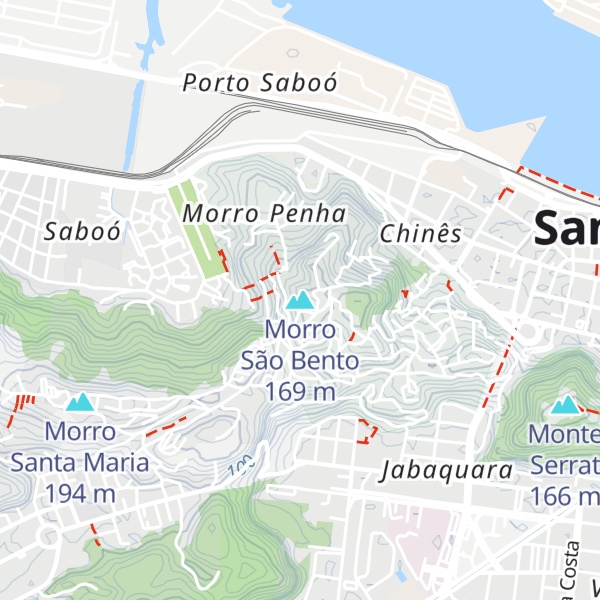 Map of Morro São Bento