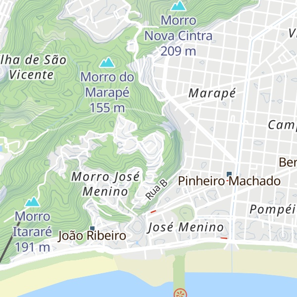 Map of Morro Santa Terezinha