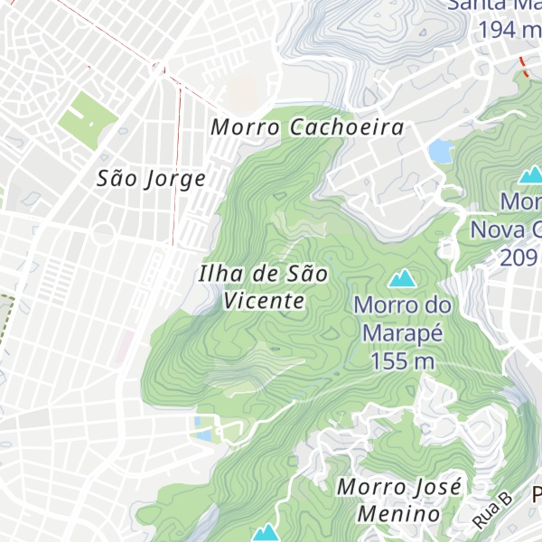 Map of Morro Catupé