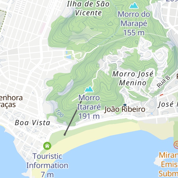 Map of Morro Itararé