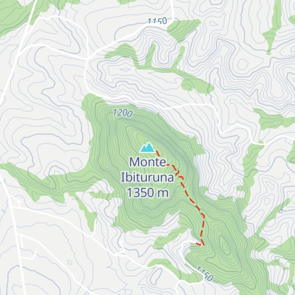 Map of Monte Ibituruna
