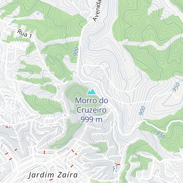 Map of Morro do Cruzeiro