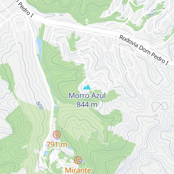 Map of Morro Azul