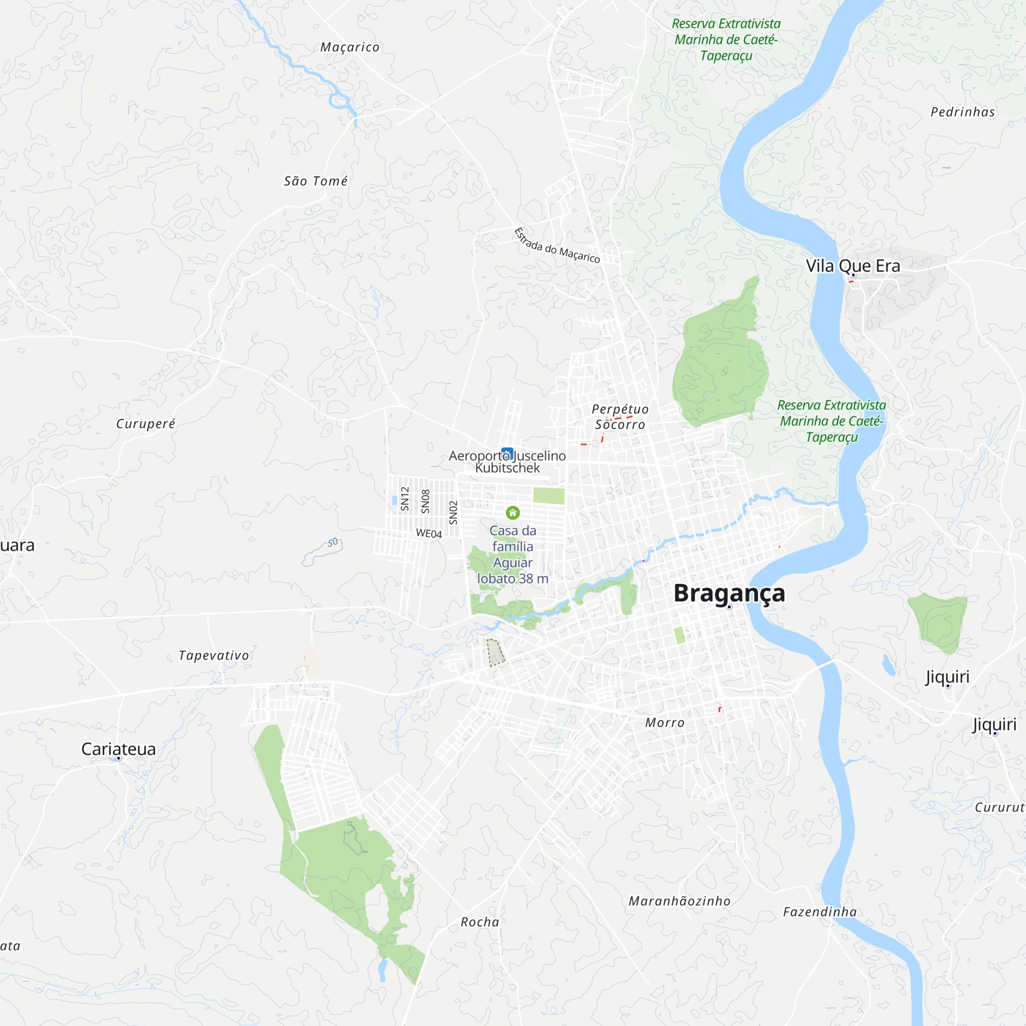 Casa da família Aguiar lobato map